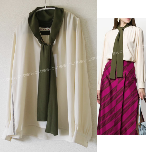 500円引きクーポン】 シルク パネル 2020SSカラーブロック マルニMARNI