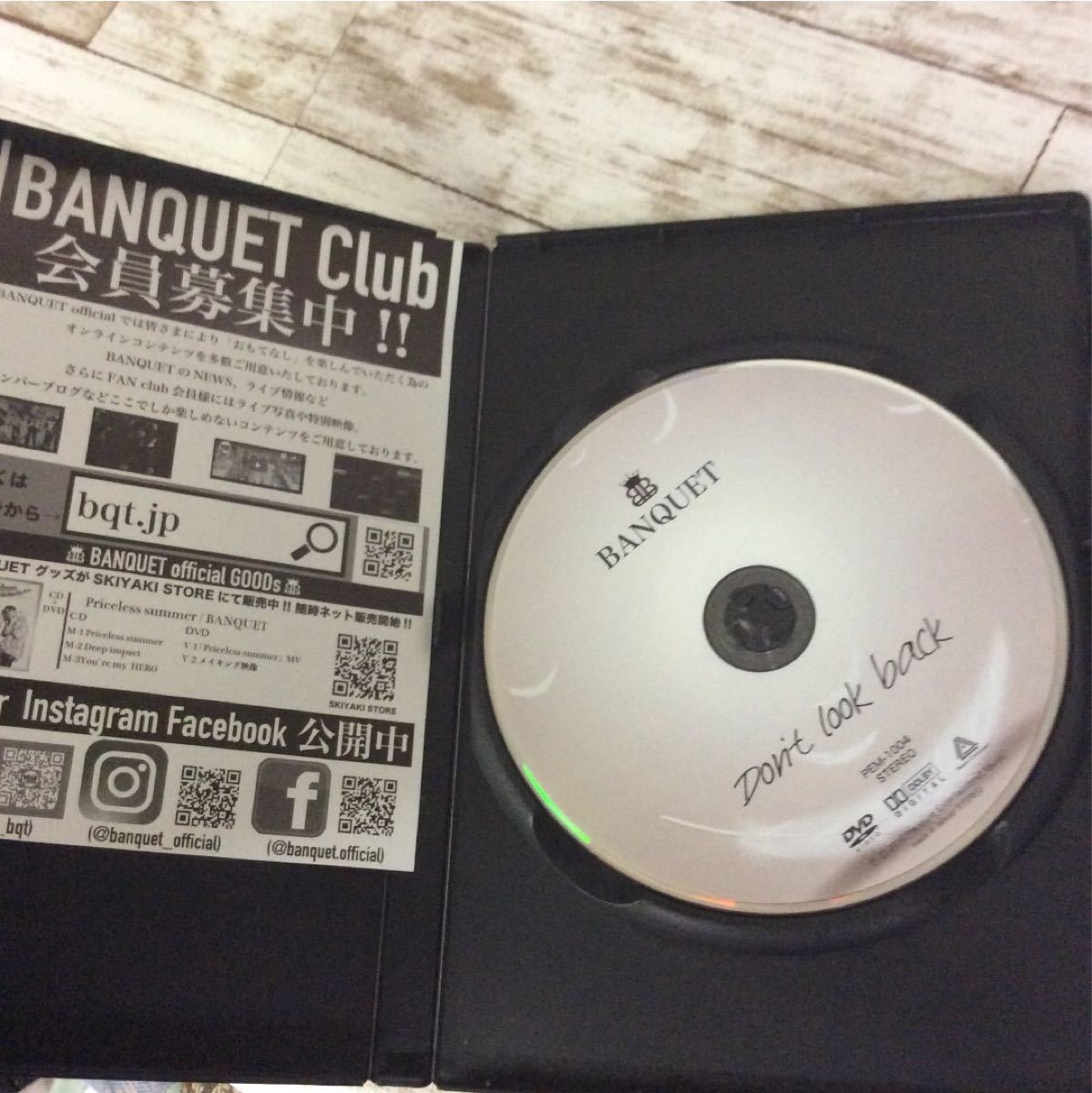 BANQUET  don't look back  DVD