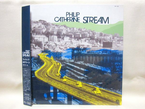 美品/LP/リマスター/限定盤/帯,ライナー付き/PHILIP CATHERINE - STREAM/MARC MOULIN参加/PLACEBO/JAMES BROWNカバー_画像1