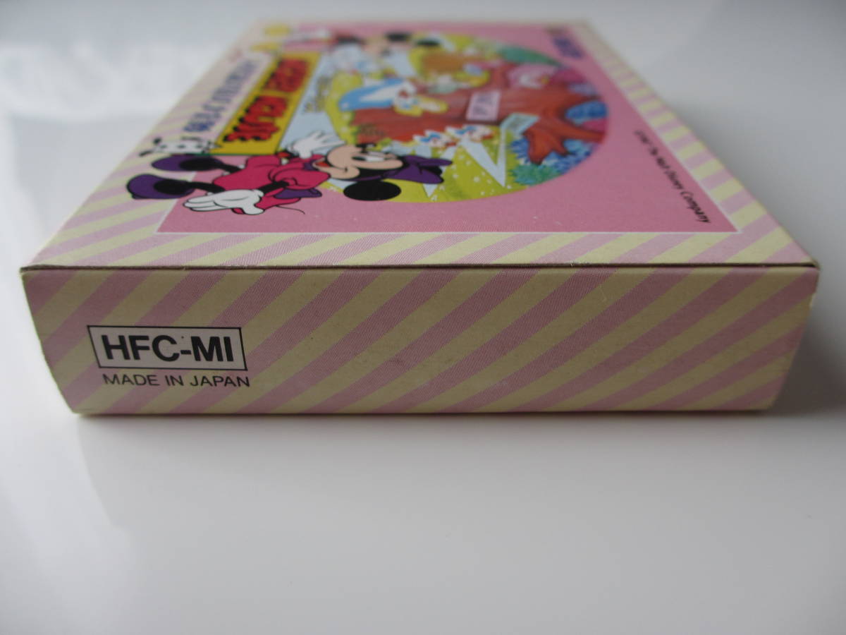 未使用 FC ミッキーマウス 不思議の国の大冒険 ソフト 箱説付 ファミコン Mickey Mouse