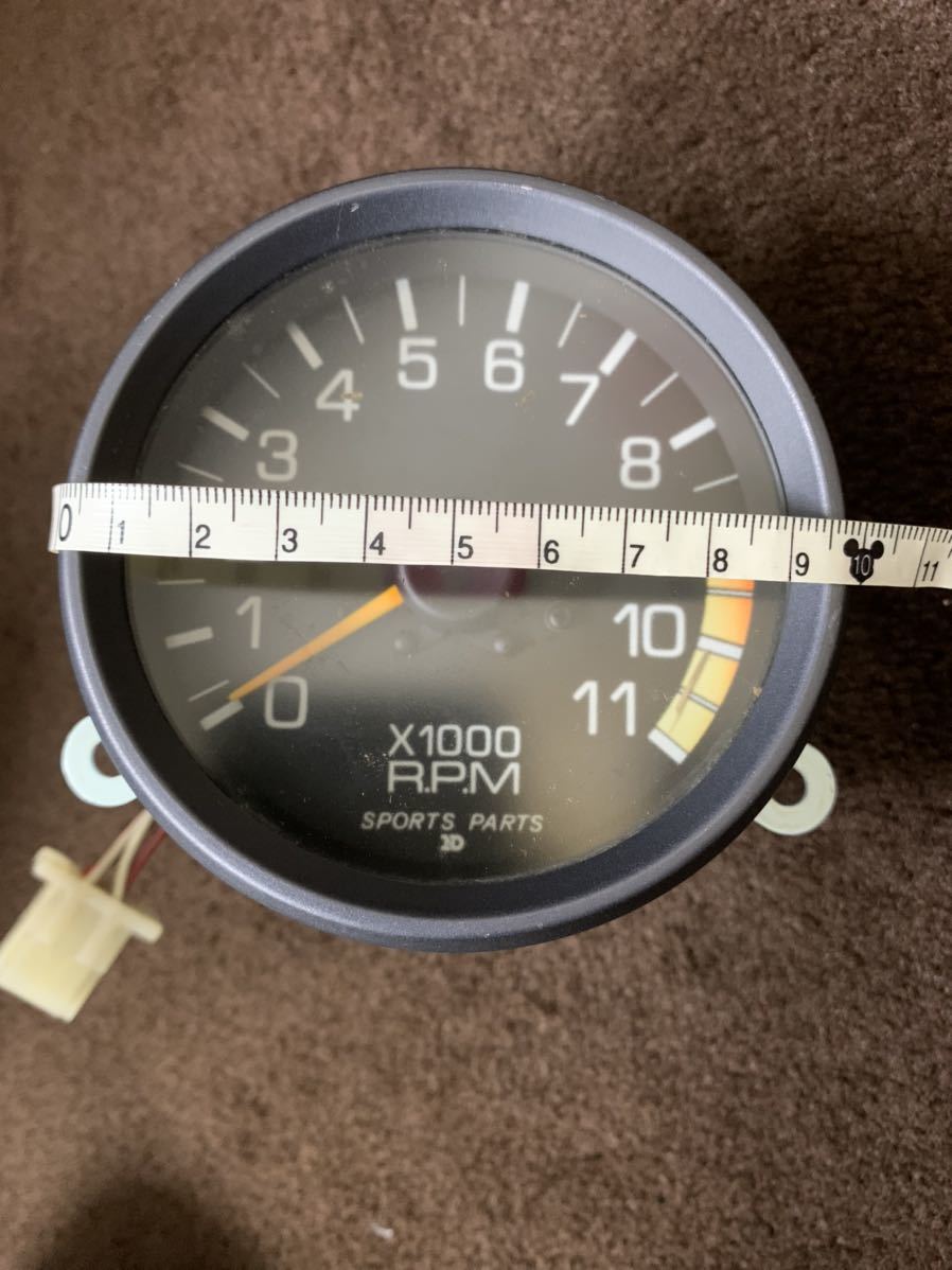  regular goods that time thing genuine article TRD sports pa -tsu DENSO large tachometer 11000 rotation RPM AE86 Levin Trueno race rare rare waste number 