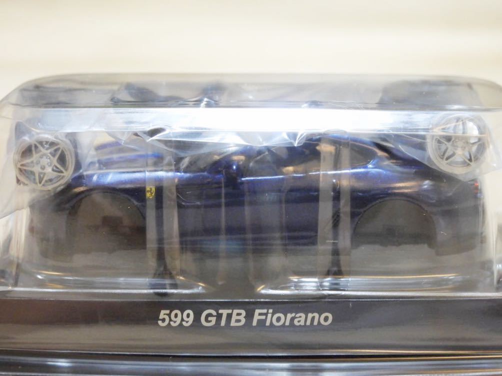 【新品：未組立・完品】京商 1/64 CVS ミニカーコレクション フェラーリ 599 GTB フィオラノ [ブルー]_画像3