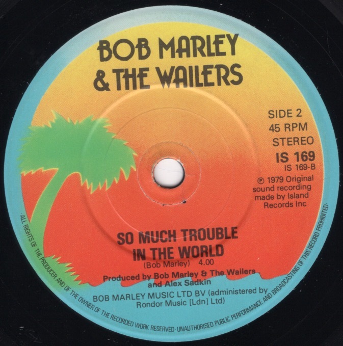 ★人気★45★希少ポスター仕様★7インチ★ BOB MARLEY & THE WAILERS／ONE LOVE／PEOPLE GET READY／SO MUCH TROUBLE IN THE WORLD／EXODUS_画像7