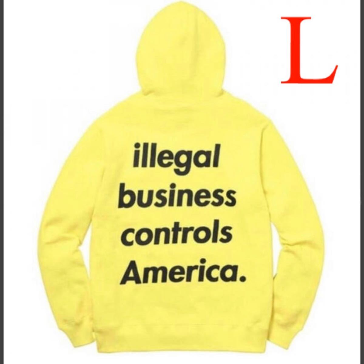 Supreme illegal Business Hooded 18ss L シュプリーム イリーガル