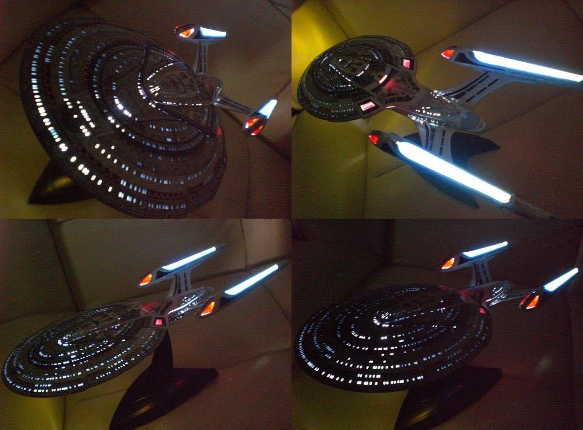 バンダイ スタートレック エンタープライズ NCC-1701-E 塗装済みプラモデル ピカード艦長 ライカー データ uss enterprise E型艦 star trek_画像2