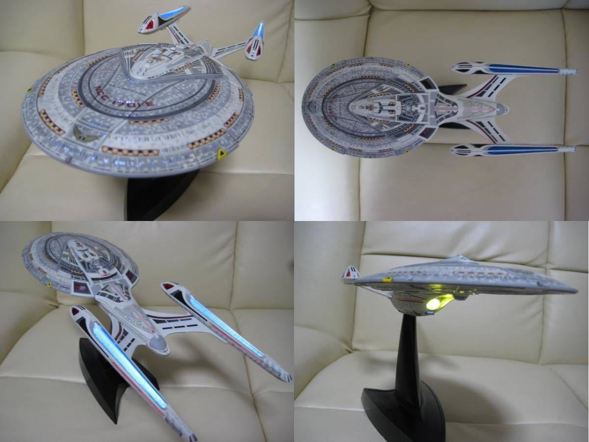 バンダイ スタートレック エンタープライズ NCC-1701-E 塗装済みプラモデル ピカード艦長 ライカー データ uss enterprise E型艦 star trek_画像3