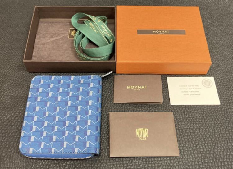 卸し売り購入 未使用 MOYNAT ラウンドジップ 二つ折り財布 箱等付属品