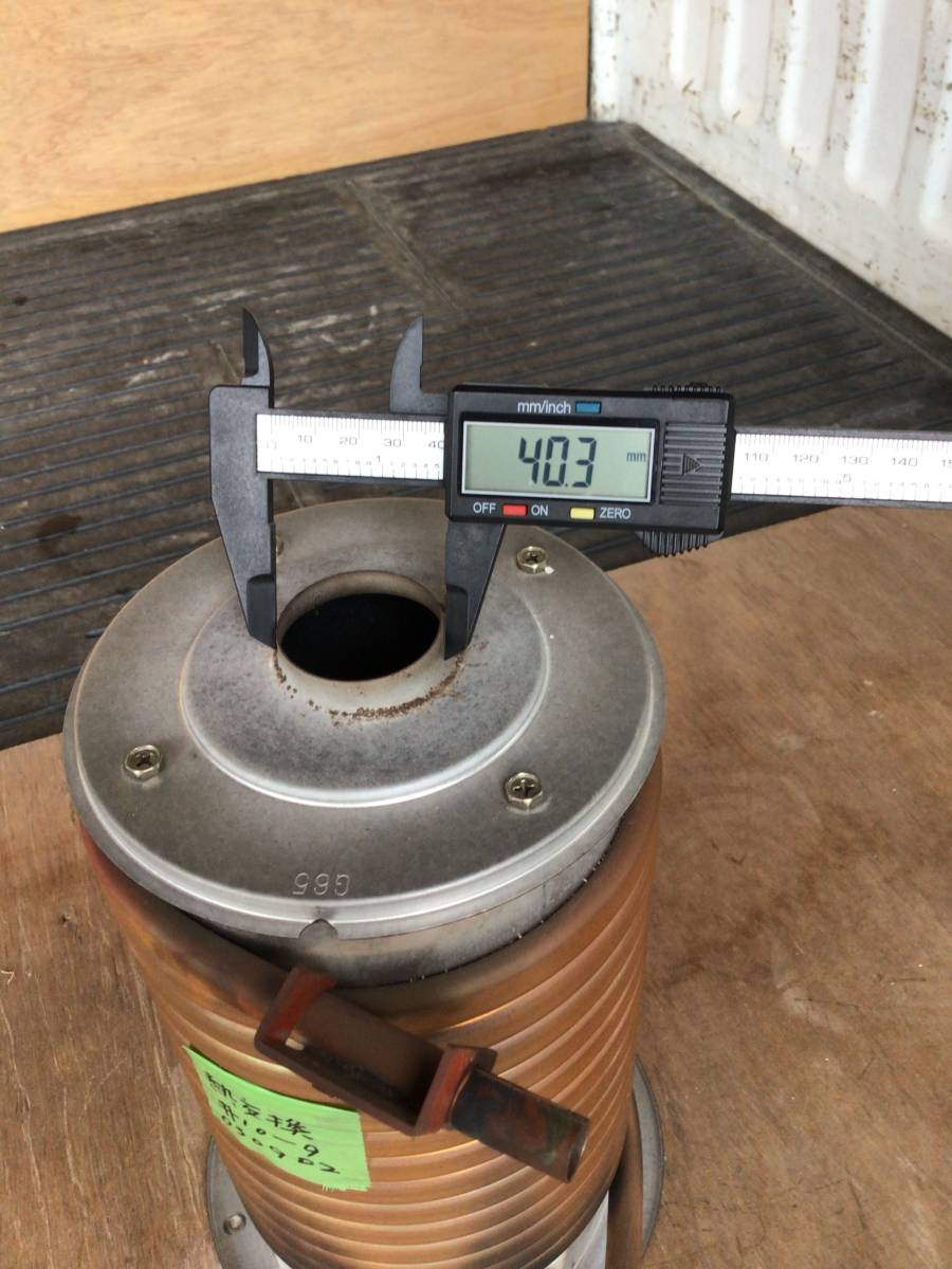 熱交換器 #10-9 銅製熱交換 湯沸かし 銅パイプ 自作廃油ストーブ 熱交換器 #10-9 銅製熱交換 湯沸かし 銅パイプ 自作廃油ストーブ