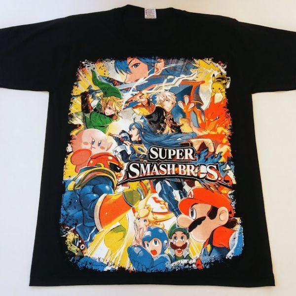 00s Nintendo キャラクターTシャツ スマブラ 大乱闘-