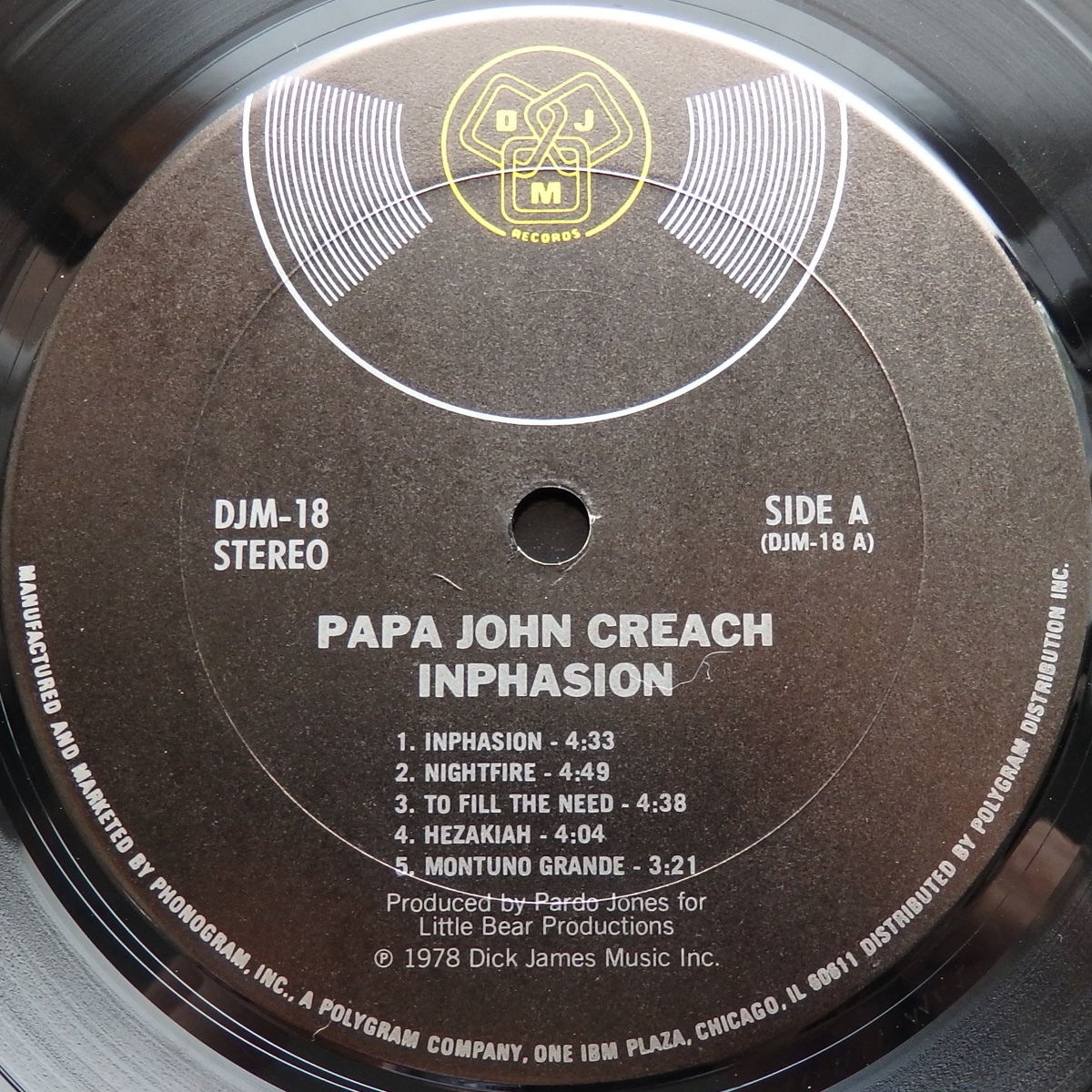 LP PAPA JOHN CREACH INPHASION DJM-18 米盤 CUTあり_画像4