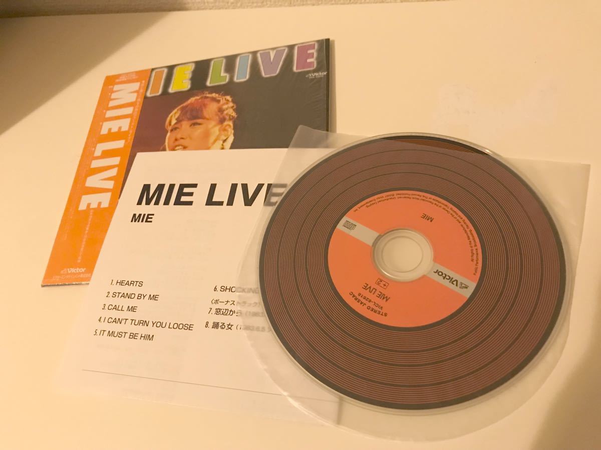 MIE LIVE[+2] 紙ジャケットCD ピンクレディー 未唯 初回生産 完全生産限定盤 紙ジャケット 