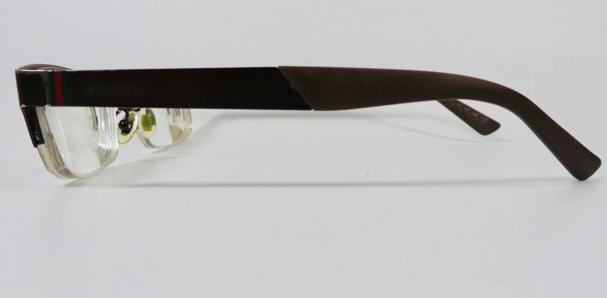 【ブランド】GUCCI グッチ 眼鏡 メガネ GG2240/F EJ4 TITANIUM ITARY イタリア 度入り 希少 チタンフレーム ブラウン 高級 本物_画像9