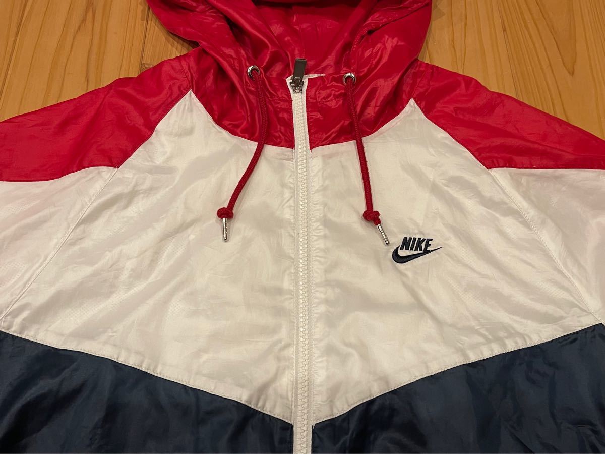 新品 ナイキ NIKE ジップアップ トリコロール マルチ ナイロン