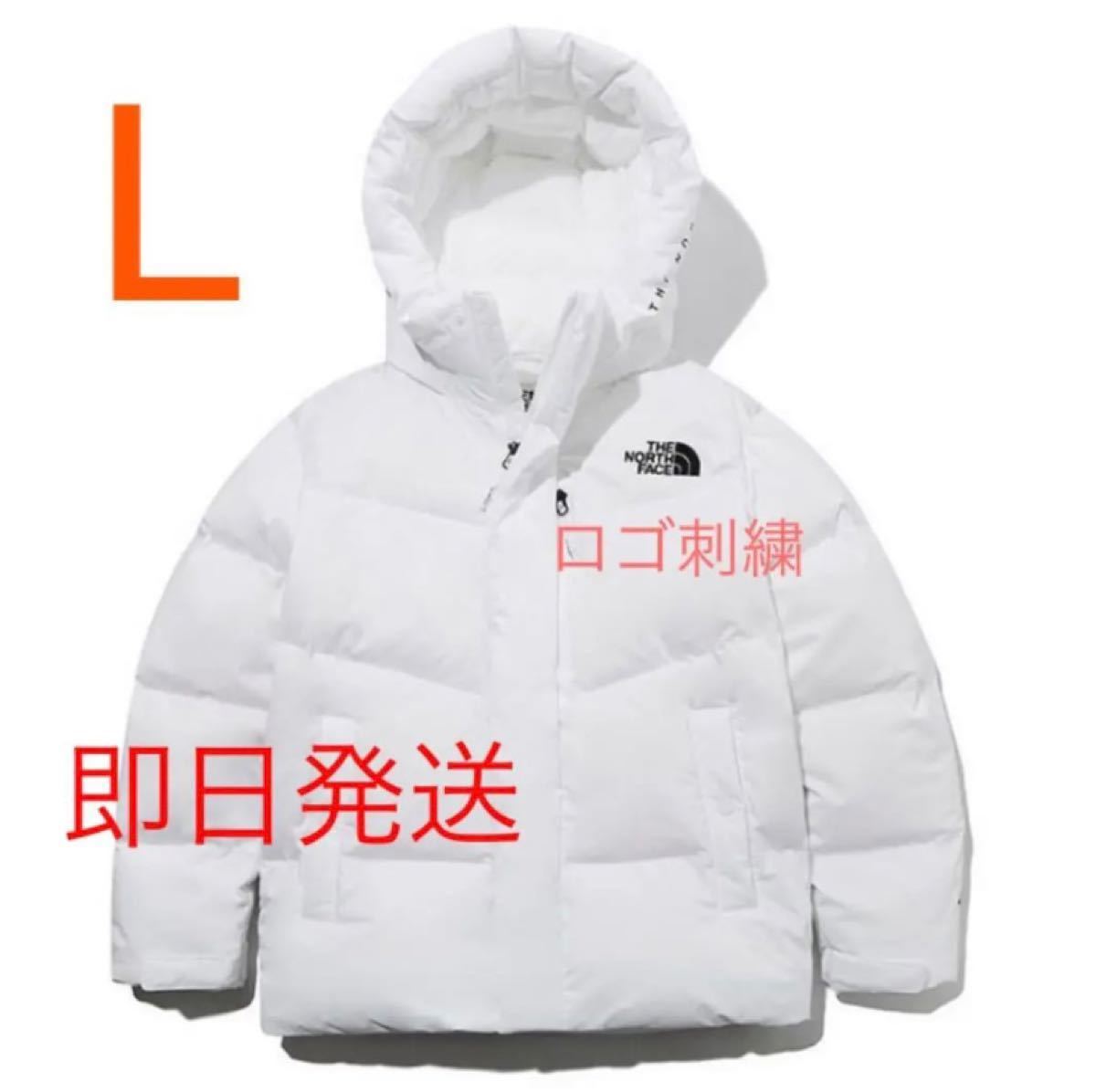 新品タグTHE NORTH FACE ロゴフーデッドダウンジャケット【L 新品タグTHE NORTH FACE ロゴフーデッドダウンジャケット【L