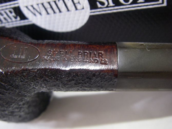 1740 ALFRED DUNHILL ダンヒル THE WHITE SPOT パイプ SHELL BRIAR 4203 シェル ブライヤー 新品未使用 袋 ケース付き_画像3