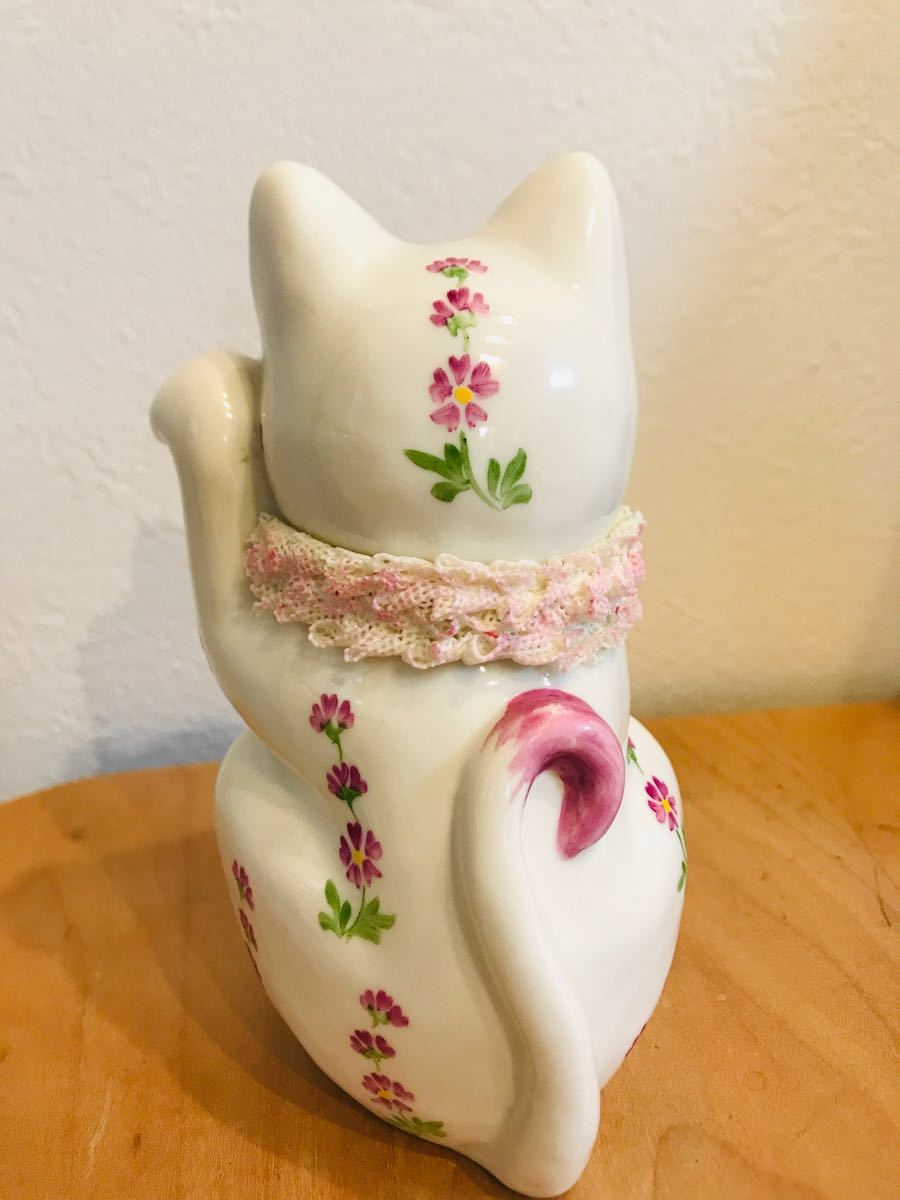 アイリッシュドレスデン ハッピーキャット 招き猫 猫 縁起物 アイリッシュドレスデン ハッピーキャット 招き猫 猫 縁起物