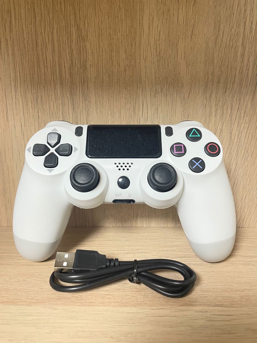 【新品】PS4 ワイヤレスコントローラー グレイシャーホワイト