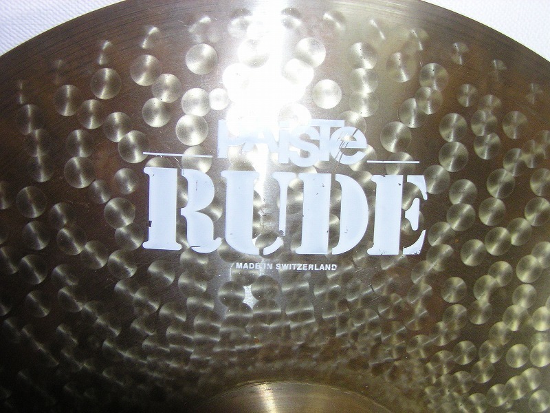 貴重品 パイステ Paiste RUDE クラッシュライド16インチ 中古品