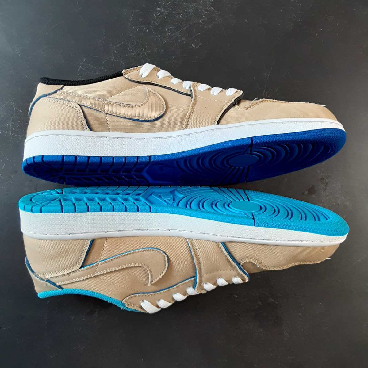 即決送料無料 26.5cm NIKE SB AIR JORDAN 1 LOW QS CJ7891-200 ナイキ エスビー エア ジョーダン ワン ローカット ROYAL UNC _画像3