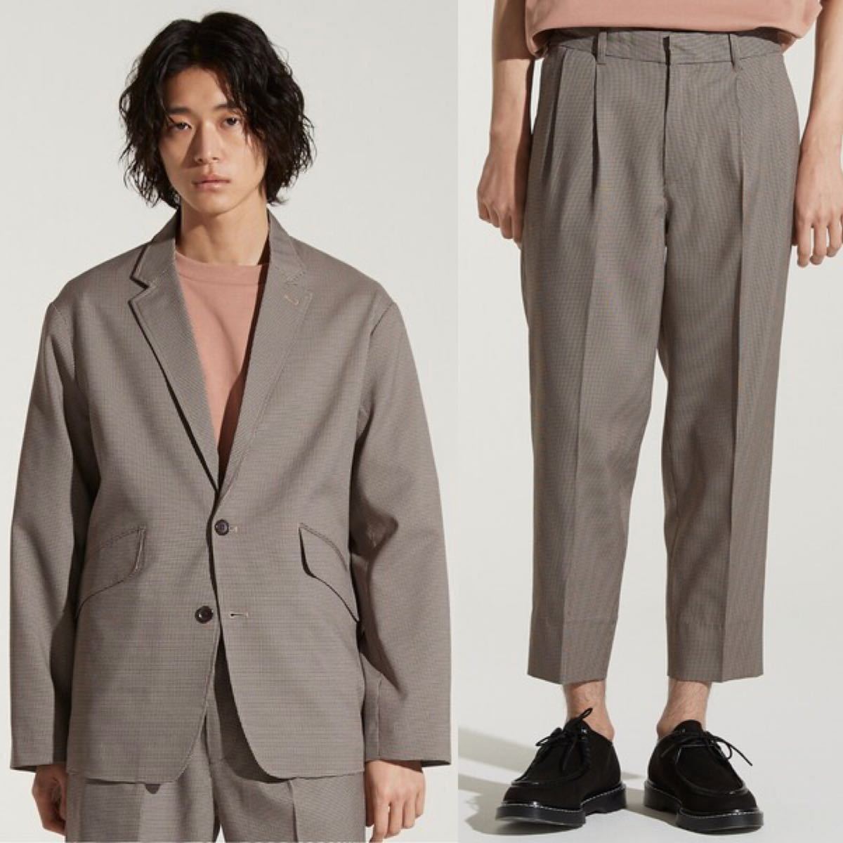 WYM LIDNM RELAX DRAPE SET-UP セットアップ L ブラウン ガンクラブ