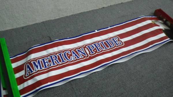 新品　MACTOOLS マックツール　AMERICANPRIDE　ステッカー　70X15㎝_画像2