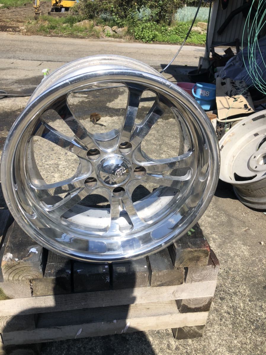 ビレットケオテックセプター17×8PCD127BS115みりフルポリッシュ90's#1ホイールアストロカプリス_画像5