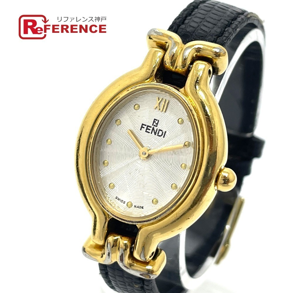 になります】 FENDI - T031 FENDI フェンディ 腕時計 動作品 黒文字盤