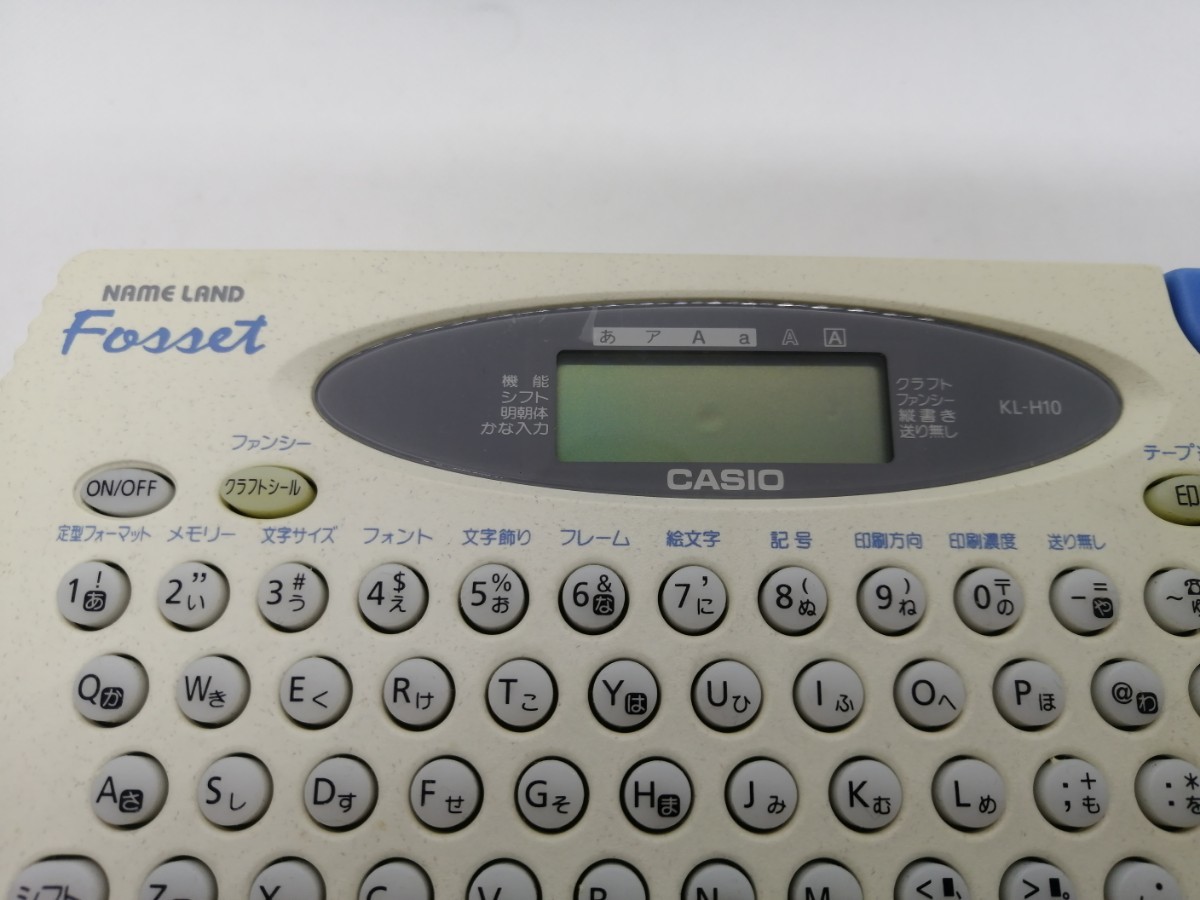 CASIO KL-H10BU  カシオ ラベルライター　青