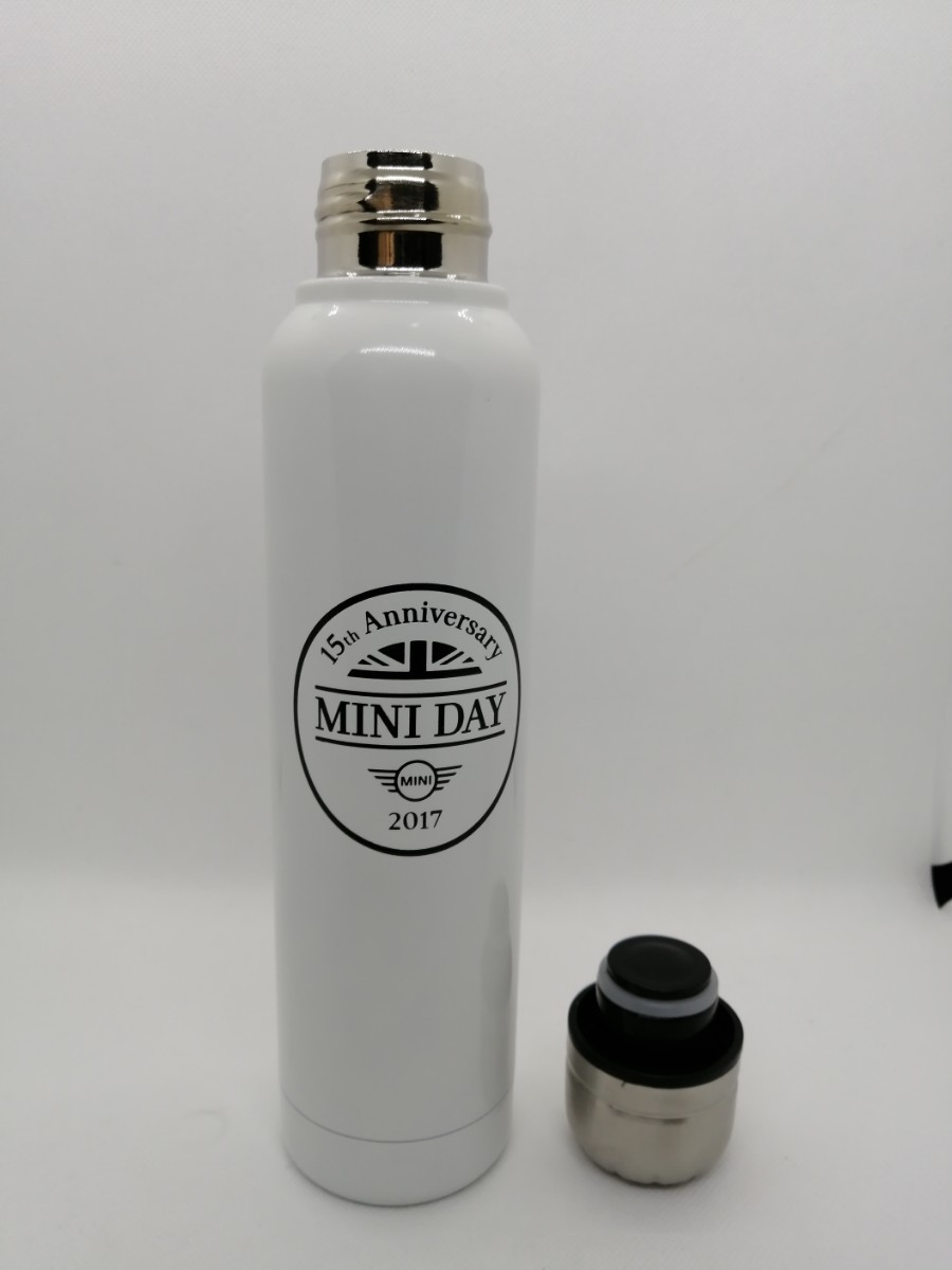 【新品未使用】MINI ミニ 15周年 ステンレスボトル 350ml ホワイトカラー