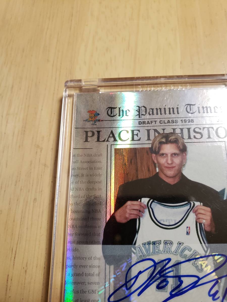 SP サイン 2010 -11 Panini Contenders DIRK NOWITZKI Auto / ダーク ノウィッツキー Autograph Place in History_画像4