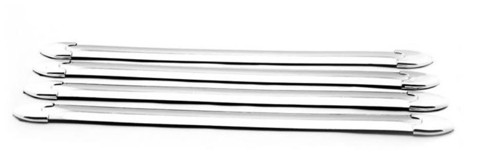 汎用バンパーコーナーガード　シルバー　銀色　貼り付け簡単　４本セット　キズ防止 日本全国送料無料
