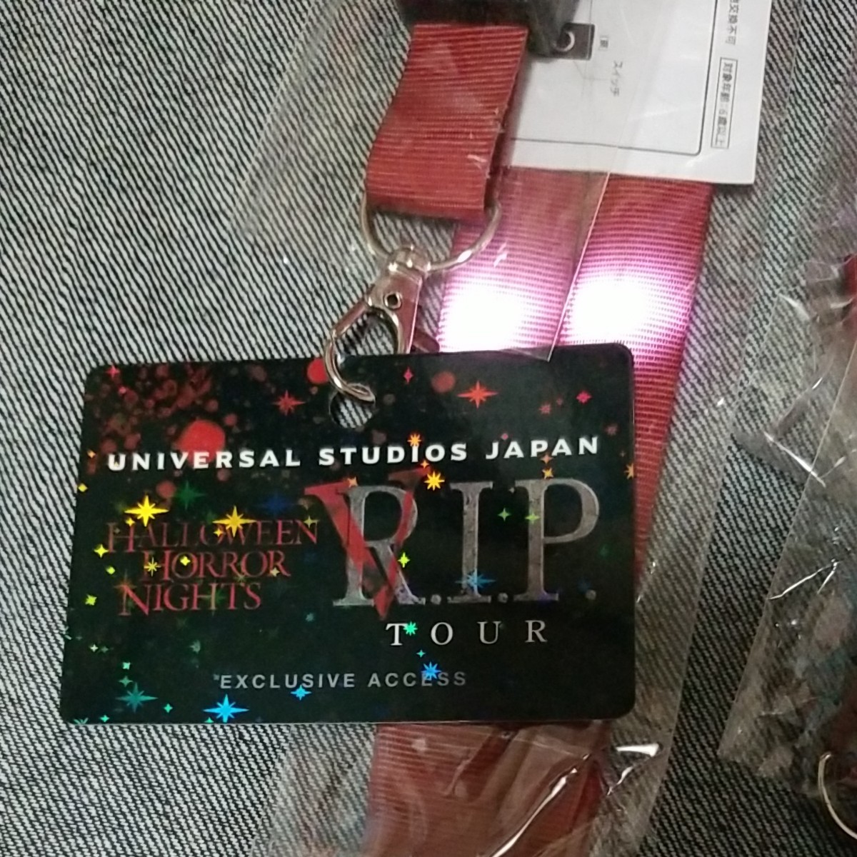 USJ ユニバーサルスタジオジャパンRIP VIP ホラーツアーネックストラップ｜PayPayフリマ