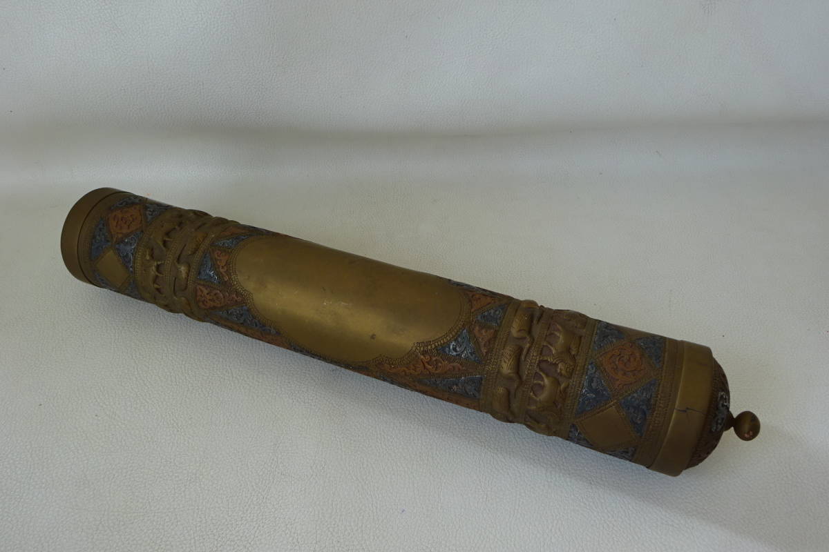ヤフオク! - チベット仏教/法具・仏具・宗教具【真鍮製/マニ車?/摩尼車...