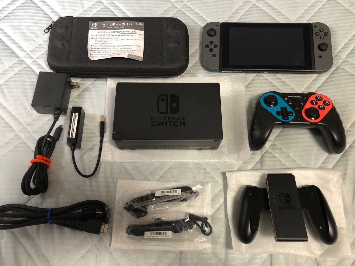 ニンテンドースイッチ本体 グレー(第2世代) 箱なし・付属品 ニンテンドースイッチ本体 グレー(第2世代) 箱なし・付属品