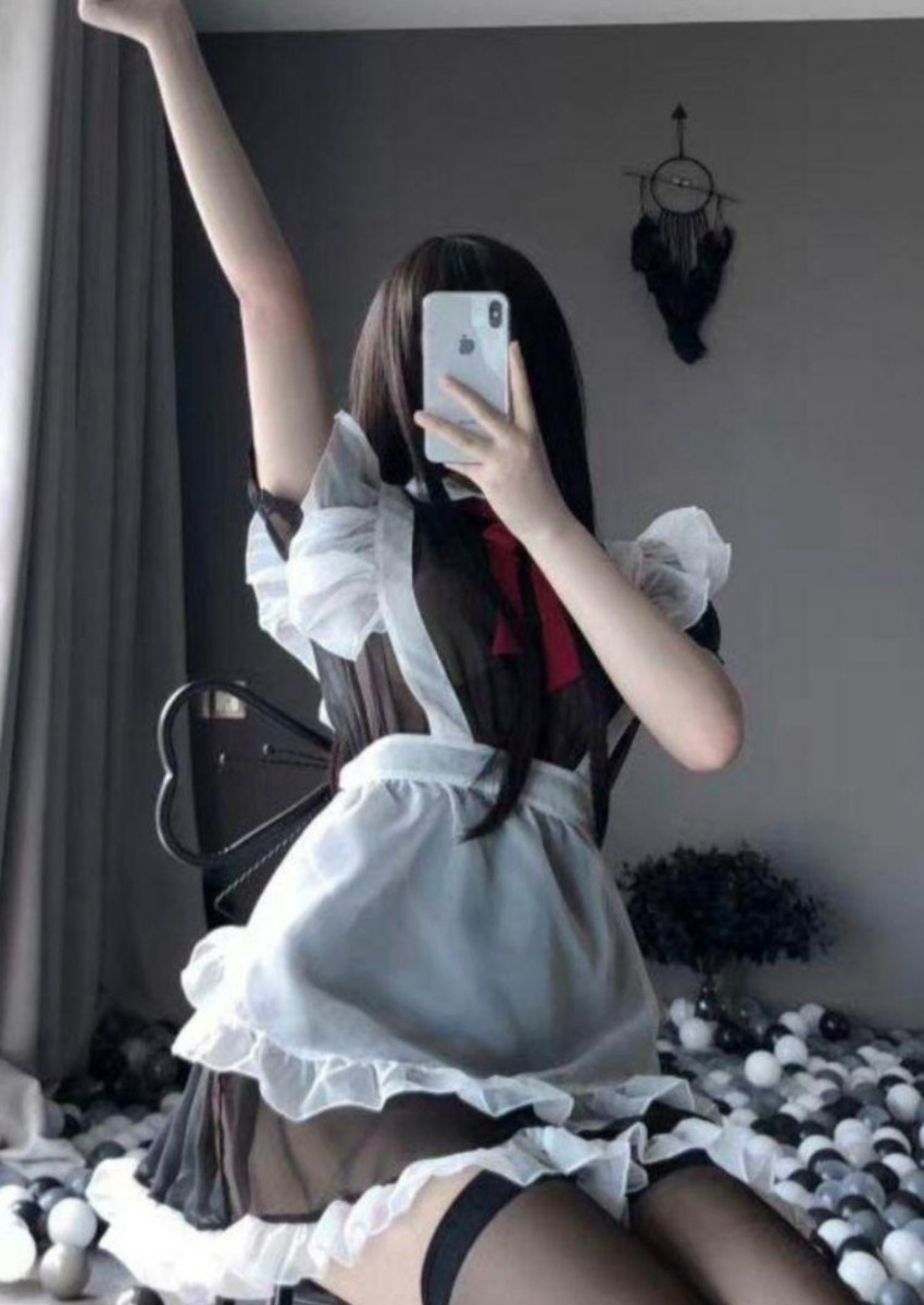 メイド服　シースルー　セクシー　メイド コスプレ衣装