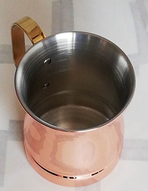 銅製１２オンス ビアマグカップ 約３４０ｍｌ ５個冷たい飲み物を飲む 