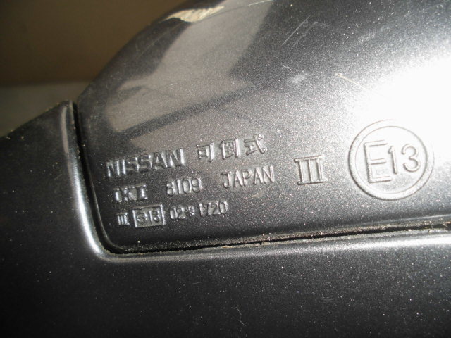  Nissan Skyline R32 HCR32 оригинальный зеркало на двери левый б/у 