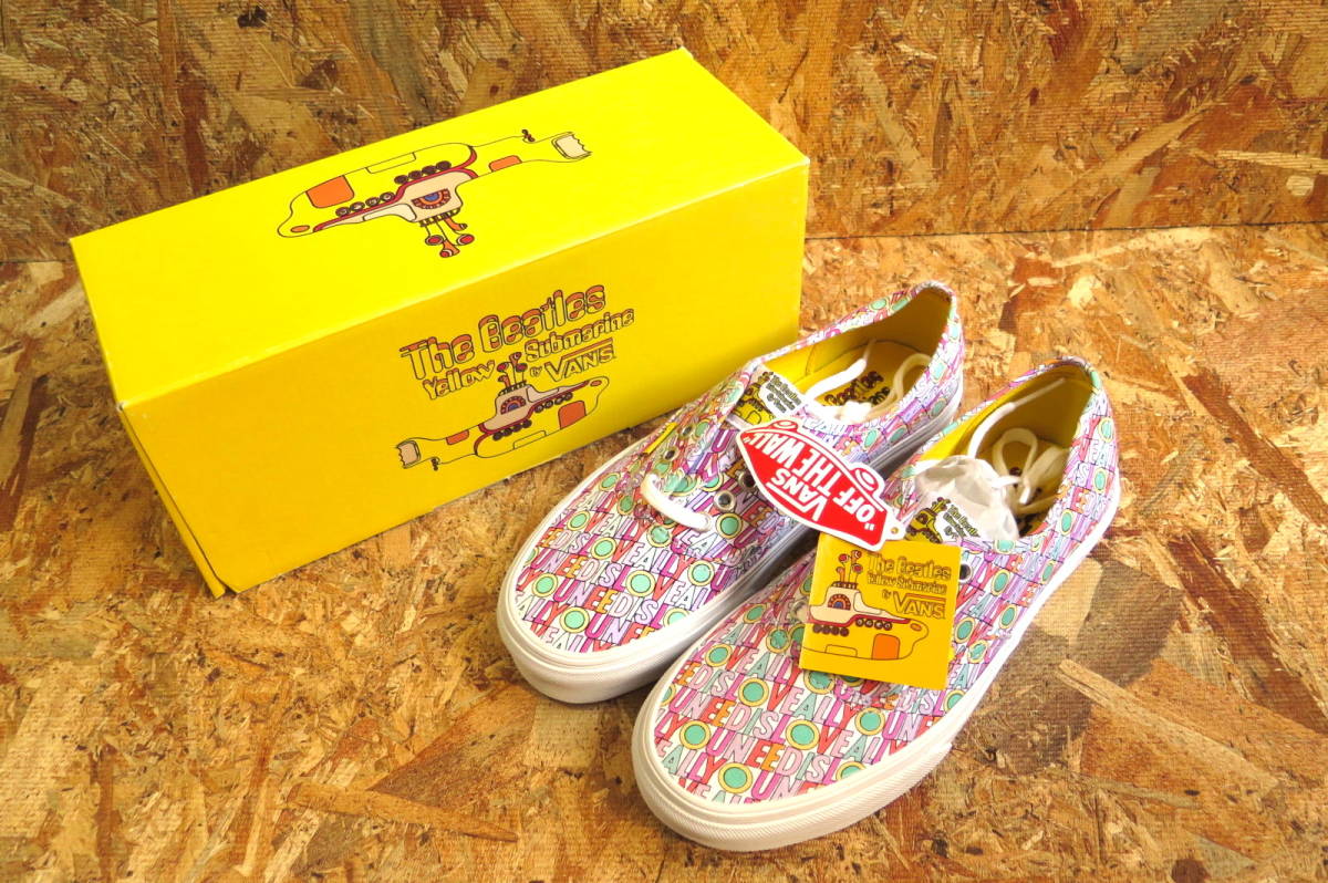 新品☆本物 THE BEATLES×VANS AUTHENTIC US7.5 25.5cm ザ・ビートルズ×バンズ イエロー サブマリン コレクション オーセンティック 限定