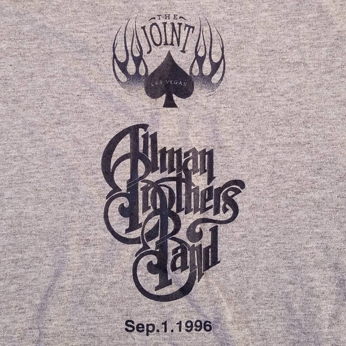 魅惑のバンドT特集! 90s『ALLMAN BROTHERS BAND(オールマン・ブラザーズ・バンド) at THE JOINT on Sep 1,1996』ラグランTシャツ 米国製 M_背面プリント