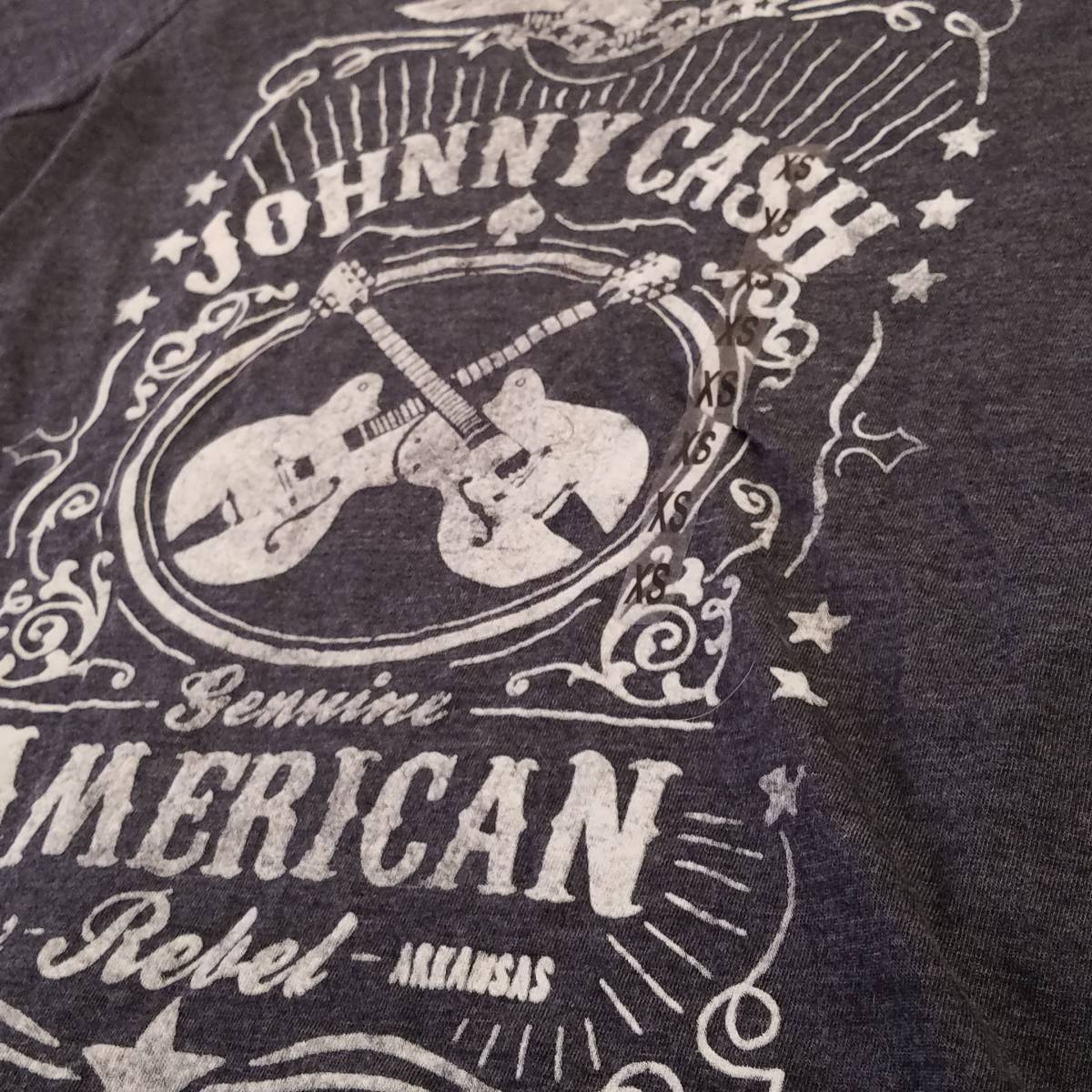 魅惑のバンドT特集! 新品『KOHL'S × JOHNNY CASH(ジョニー・キャッシュ)』半袖Tシャツ ヘザーブラック サイズXS／ロックT_画像6