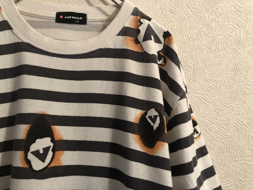 ◯ OLD AIRWALK ボーダー ロゴ Tシャツ / エアウォーク カットソー