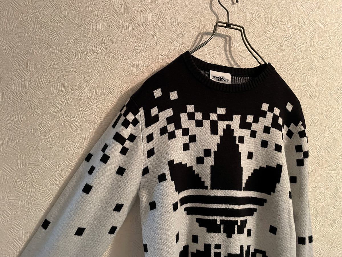 ◯ JEREMY SCOTT × adidas ジェレミースコット アディダス ピクセルロゴ ニット Mens Ladies #Sirchive