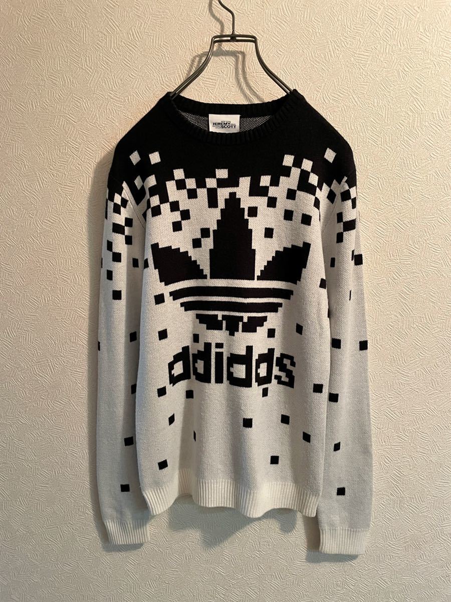 ◯ JEREMY SCOTT × adidas ジェレミースコット アディダス ピクセルロゴ ニット Mens Ladies #Sirchive