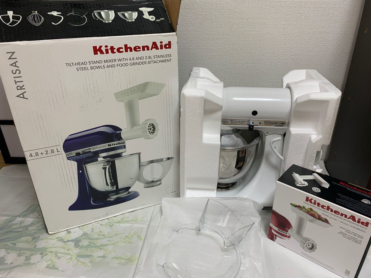 KitchenAid キッチンエイド スタンドミキサー　　新品未使用品！　お値下げ致しました。この以上のお値下げは不可です。