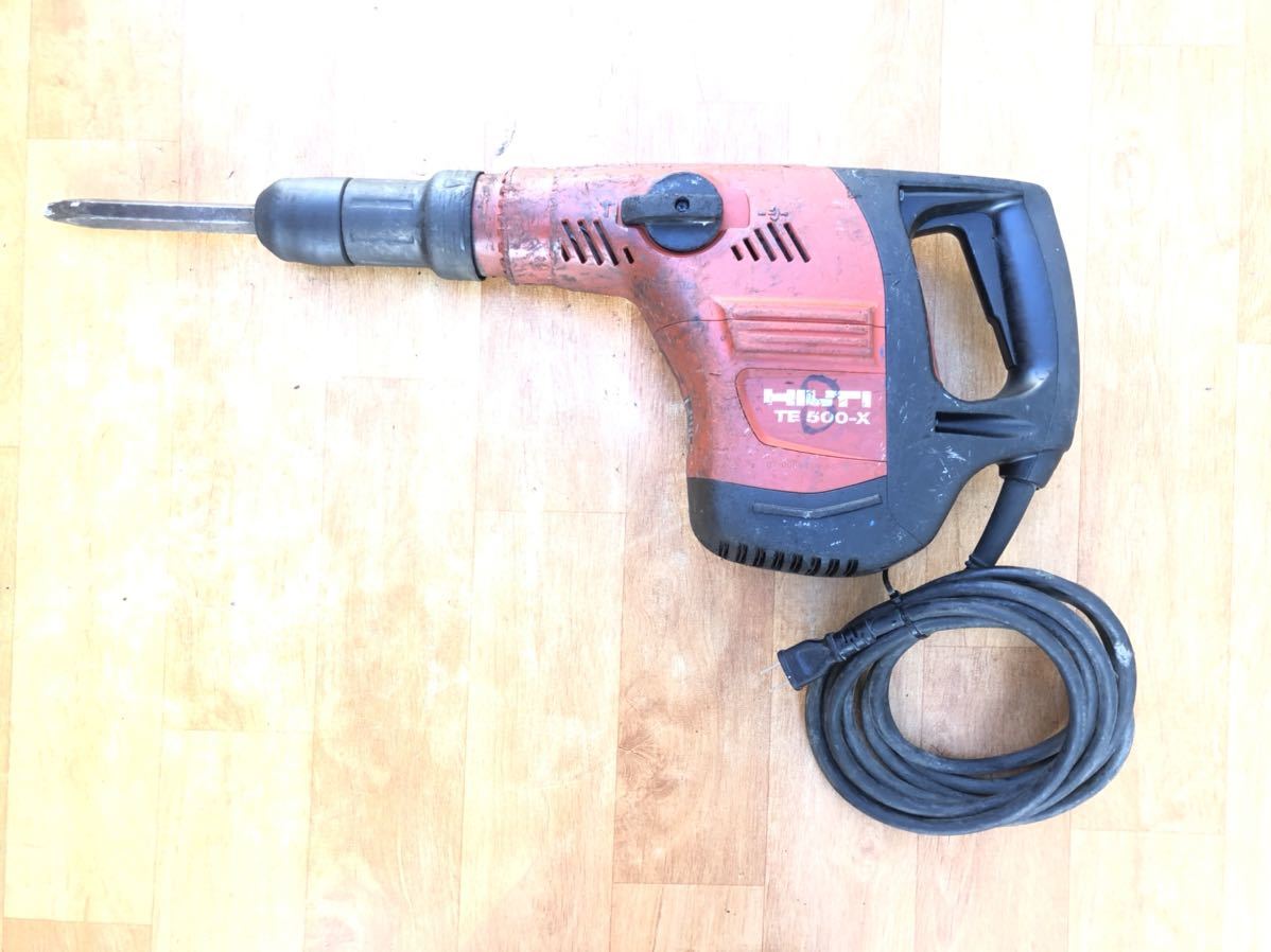 動作確認済 HILTI ヒルティ 電動ハツリ機 ブレーカー TE 500-X 100V 電動工具 電動ハンマー コンクリートブレーカー ハンマー_画像2