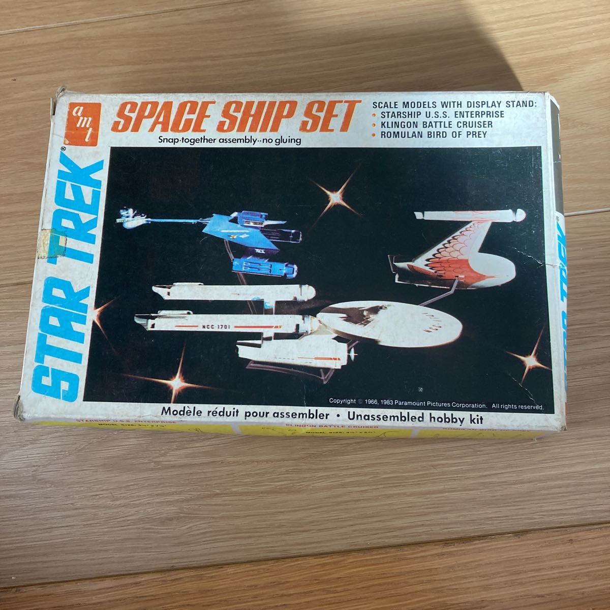  not yet constructed AMT Star Trek Space sip set STAR TREK SPACE SHIP SET STK plastic model that time thing 