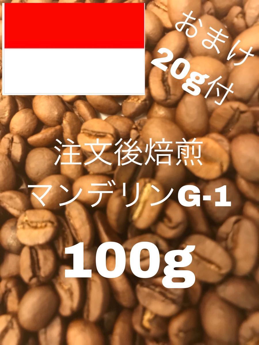 (注文後焙煎)マンデリンG−1 お試し100g+おすすめの豆20g ※即購入可