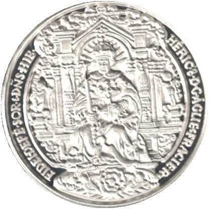 限定品 美品 1527年 英国 フランス フランソワ1世 金襴の陣 平和条約 印章 記念品 記念章 純銀製 記章 メダル コイン レリーフ 紋章 家紋 その他