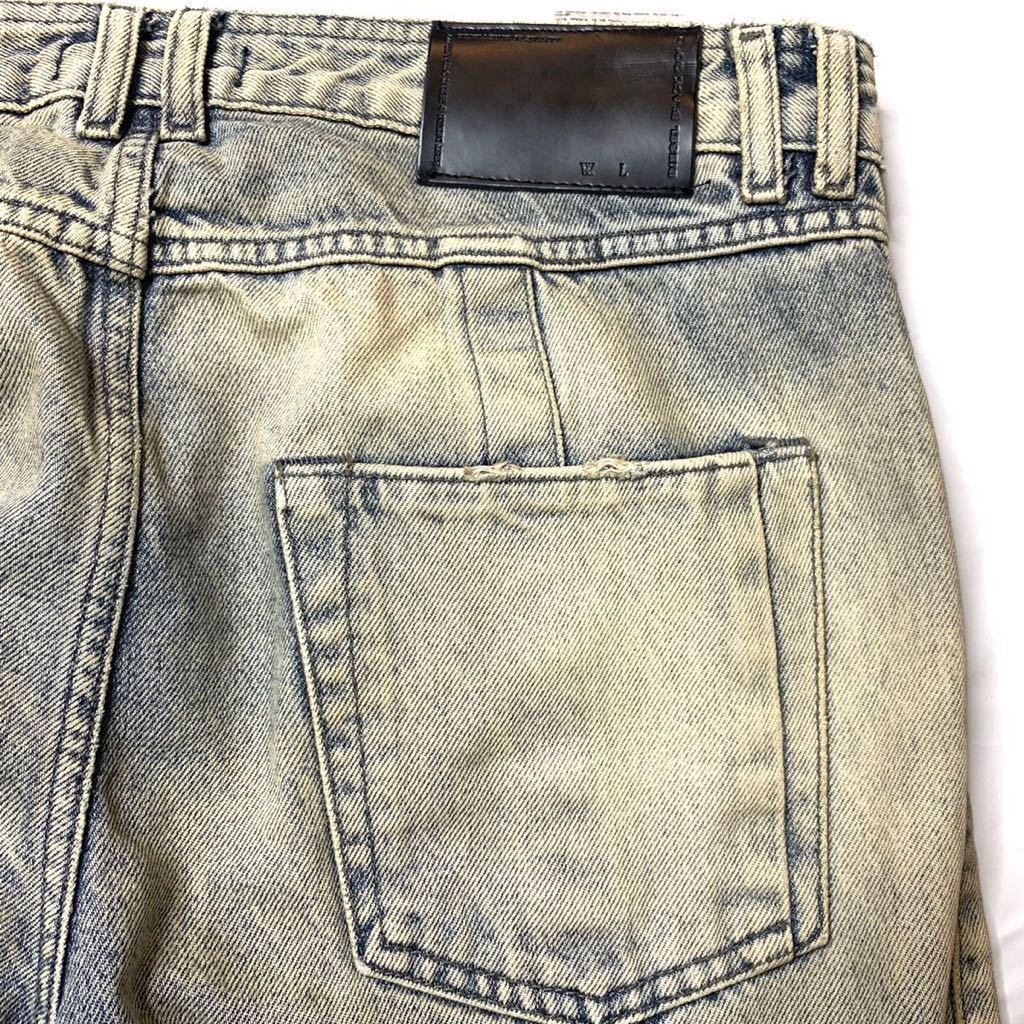 即決☆DIESEL BLACK GOLD☆w30 イタリア製 バイカーデニムパンツ