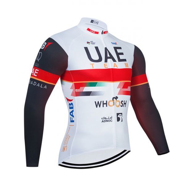 新品 長袖 上下セット No80 Sサイズ UAE サイクルジャージ ウェア メンズ サイクリング MTB ロードバイク 自転車_画像3